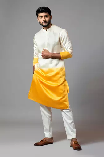 Ombre Shaded Kurta And Pant Pajama