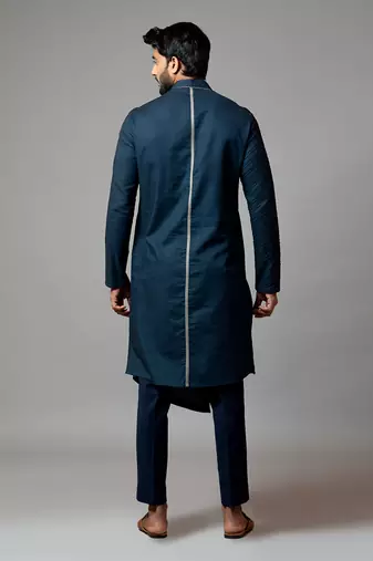 Pintucks Kurta With Pant Pajama