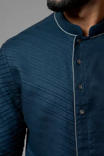 Pintucks Kurta With Pant Pajama