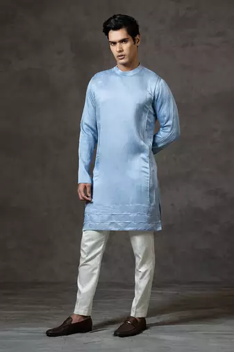 Pintucked Kurta Set