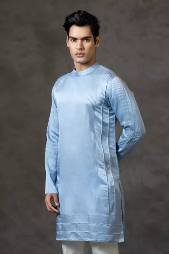 Pintucked Kurta Set
