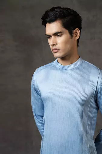 Pintucked Kurta Set