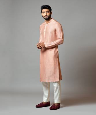 Plain Kurta With Pant Pajama 2