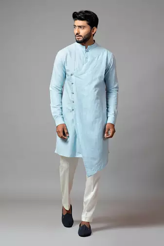 Assymetric Kurta And Pant Pajama