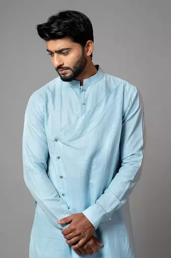 Assymetric Kurta And Pant Pajama