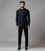 Bandhgala With Honeycomb And  Katdana Embroidery