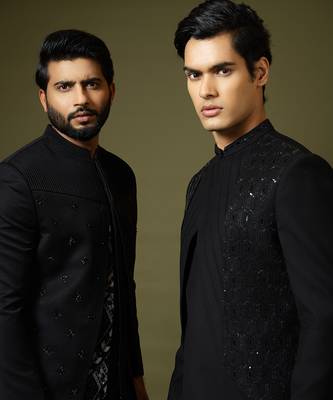 Black Achkan Set 5