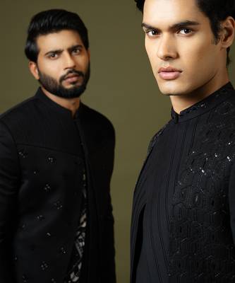 Black Achkan Set 6