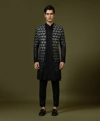 Black Achkan Set 2