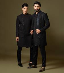 Chocolate Brown Achkan Set