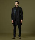 Oreo Black Achkan Set