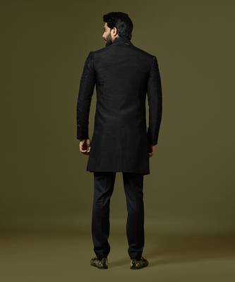 Oreo Black Achkan Set 7