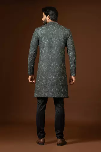 Emerald Green Achkan Set