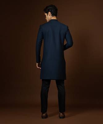 Navy Blue Achkan Set 6