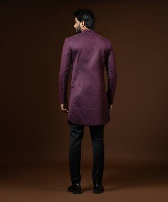 Red Wine Achkan Set 5