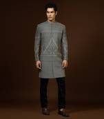 Dark Grey Achkan Set