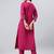 Magenta Colour Ethnic gota patti Work Silk Kurti For Formal Looks