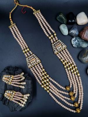  PEACH Ethnic Gold Plated Kundan Choker Set for Women NS_1820_PH_320 1
