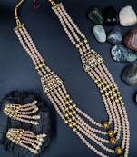  PEACH Ethnic Gold Plated Kundan Choker Set for Women NS_1820_PH_320