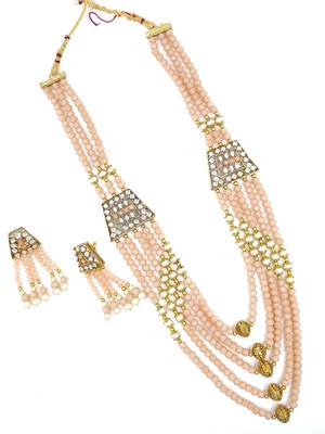  PEACH Ethnic Gold Plated Kundan Choker Set for Women NS_1820_PH_320 2