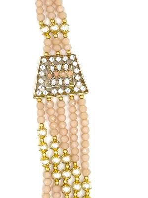  PEACH Ethnic Gold Plated Kundan Choker Set for Women NS_1820_PH_320 3