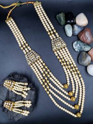 WHITE  Ethnic Gold Plated Kundan Choker Set for Women NS_1820_W_320 1
