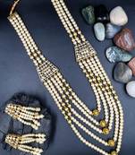 WHITE  Ethnic Gold Plated Kundan Choker Set for Women NS_1820_W_320