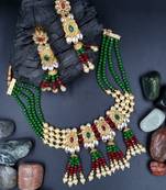 RUBYGREEN  Ethnic Gold Plated Kundan Choker Set for Women NS_1833_RG_265