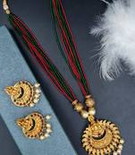 RUBYGREEN  Ethnic Gold Plated Kundan Choker Set for Women NS_1745_RG_275