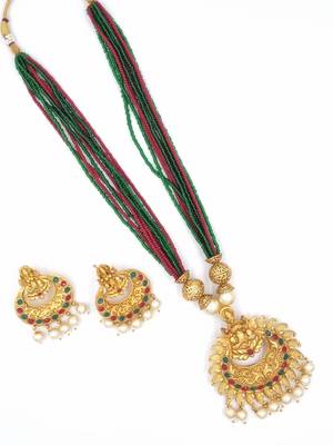 RUBYGREEN  Ethnic Gold Plated Kundan Choker Set for Women NS_1745_RG_275 2