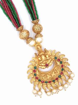 RUBYGREEN  Ethnic Gold Plated Kundan Choker Set for Women NS_1745_RG_275 3