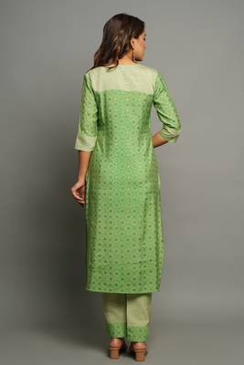MUSLIN PRINTED KURAT SET 2