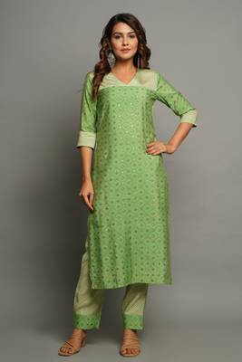 MUSLIN PRINTED KURAT SET 3