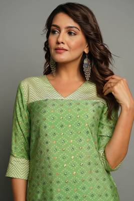 MUSLIN PRINTED KURAT SET 5
