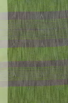 Green woven pure linen saree with blouse