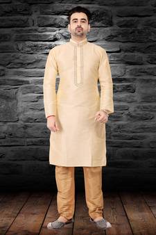 Embroidery Kurta with fancy button