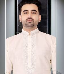Embroidery Kurta with fancy button