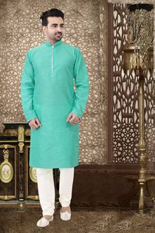 Piping Kurta with pattern work