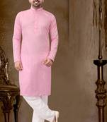 Embroidery Kurta with fancy button