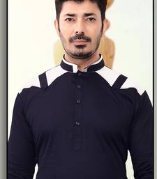 Patch work solid stitched kurta