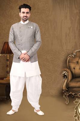 Pattern Stitched front open indo 1