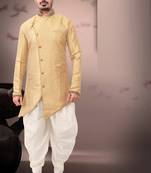 pattern stitched indo with hand work in collar & Sleeves