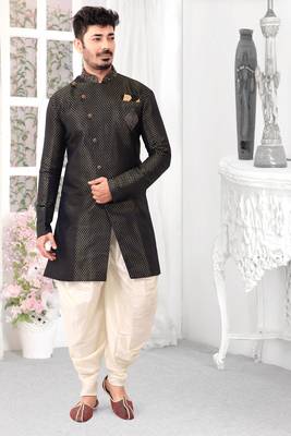 pattern stitched indo with hand work in collar & Chest 1