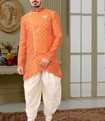 pattern stitched indo with hand work in collar