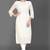 Wlosea Fashion Georgette Chiffon Chikankari Embroidery off White stitched Only Kurti