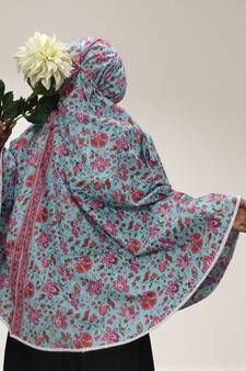 Sky-blue woven cotton islamic-accessories
