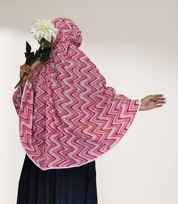 Pink woven cotton islamic-accessories 1