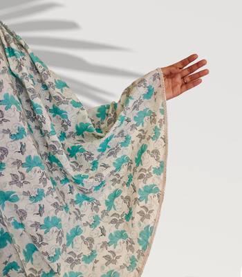 Sky-blue woven cotton islamic-accessories 2