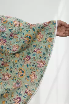 Light-green woven cotton islamic-accessories