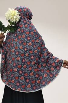 Navy-blue woven cotton islamic-accessories